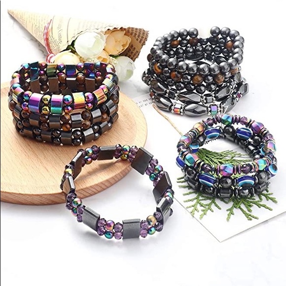 Hematite bracelets for men and women - Picture 4 of 8